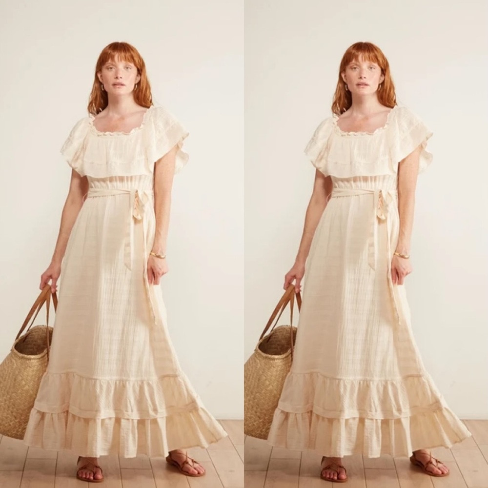 Anthropologie Jayda Ruffled Maxi Dress
